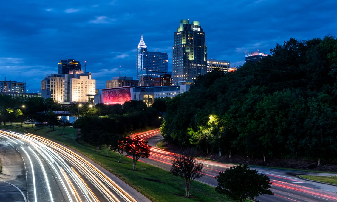 Raleigh Night Skyline Header